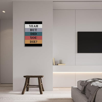 Motivational Wall Decor, Inspirational Office Quotes, Encouraging Canvas Posters, Positive Poster Framed Motivation Christmas Gift for Entrepreneur Men Women Painting Artwork for Home Office