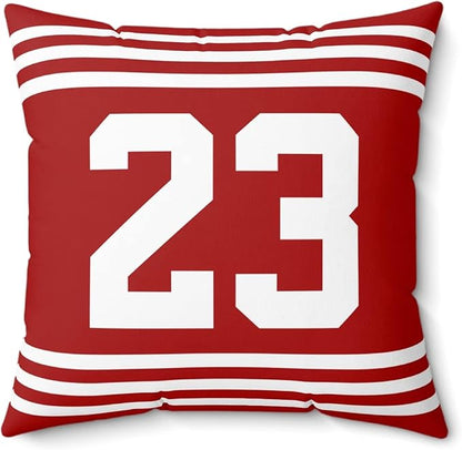 Throw Pillow 18" x 18" Soft Plush Number Stripes Pillow Gifts for San Francisco