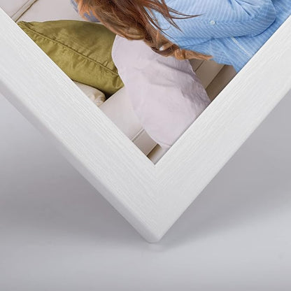 Giftgarden White 8x10 Picture Frame Pack of 12, Multi White Woodgrain 8 by 10 Photo Frames Bulk for Wall or Tabletop Display