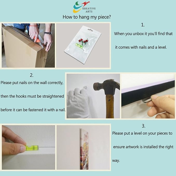 KREATIVE ARTS Canvas Large Art Print Spring Forest Nature Green Big Tree Wall Art Photo Printed on Canvas Framed Artwork for Office Wall Decoration Ready to Hang 20x40inch