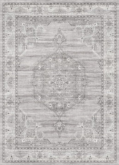 Washable Area Rugs 3x5 Entryway: Soft Ultra Thin Low Pile Mat Machine Washable Indoor Doormat Lightweight Entry Rug Anti Slip Backing Rugs for Living Room Bedroom Kitchen 3'x 5' Grey
