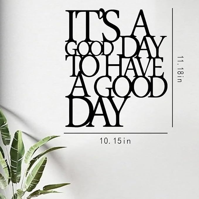 SYDERWE Motivational Metal Wall Art - Inspirational Wall Decor for Office and Living Room, Metal Material, Easy to Hang Gift Idea
