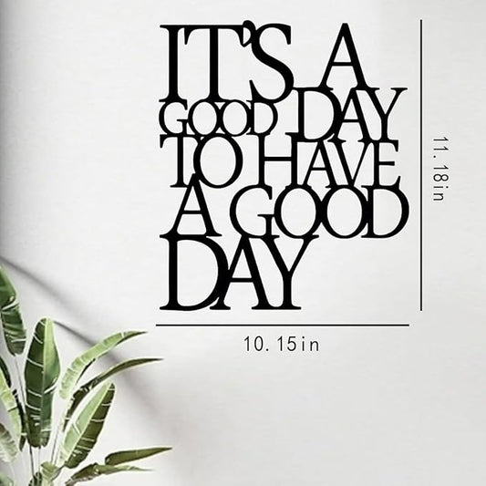 SYDERWE Motivational Metal Wall Art - Inspirational Wall Decor for Office and Living Room, Metal Material, Easy to Hang Gift Idea