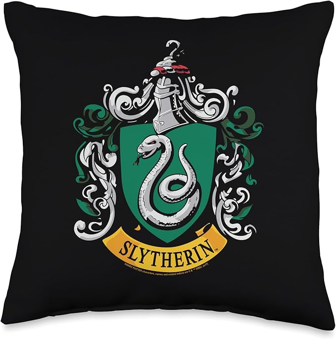 Harry Potter Slytherin House Crest Throw Pillow