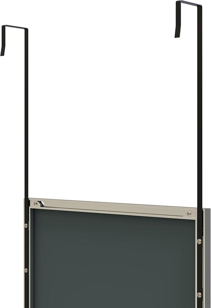 ANYHI Large Full Length Mirror, 65"x13.8" Door Mirror Full Length, 2 Hooks, Over The Door or Wall Monuted, Aluminum Frame, for Bedroom Bathroom Checkroom, Silver