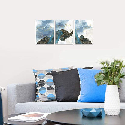 Wall Decor For Living Room Canvas Wall Art For Bedroom Modern Family Bathroom Canvas Art Kitchen Fashion Abstract Pictures Artwork Office Wall Paintings Ready To Hang Home Decoration 12" X 16" 3 Piece