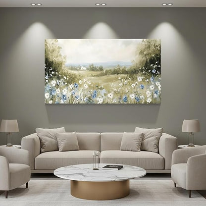 Iallbin Abstract Canvas Wall Art, Large Wall Art for Living Room, for Wall Modern Paintings Wall Decor Living Room (Abstract, Beige, 58L x 29W)