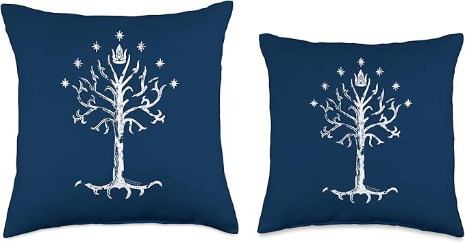 The Lord of The Rings Tree of Gondor Throw Pillow