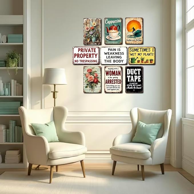 Drink Tonight Funny Tin Sign - Metal 12x8 Inch Retro Bar Wall Art for Home Bar, Kitchen, Man Cave, Gift for Beer Lovers and Party Enthusiasts