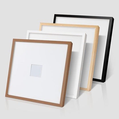 artisane home goods - Gallery Frame 1.0, Picture Frame, 20x20 White Oak, Gallery Wall Frame Set, Large Picture Frame, Oversized Mat (4x4, 4x6, and 5x7)