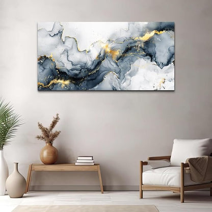 KELIYUAN Minimalism Ink Abstract Wall Paintings Canvas Wall Decor For Bedroom Wall Art For Living Room Office Decorations Ready to Hang Canvas Prints Artwork Modern Bathroom Home Decor 20"x40"