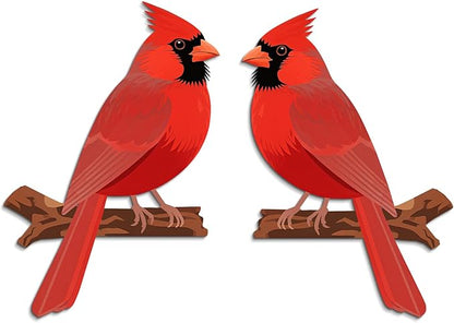 COLOR VALLEY ART Cardinal Door Topper Wall Decor, Wooden Branch Design, 9.8 x 9 inches, Hummingbird Corner Frame Decoration (2Pcs Hummingbirds)