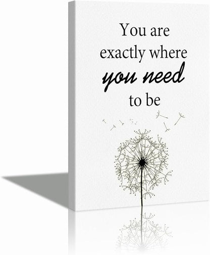 Jumong Motivational Wall Art, Inspirational Sayings Canvas Print, Positive Affirmations Wall Decor Quotes Wall Poster for Office, Living Room Decor, Gallery-Wrapped Canvas Art Set Framed Ready to Hang