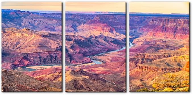 Pacimo Framed Canvas Print Wall Art Grand Canyon National Park Pictures Painting Prints on Canvas Nature Wilderness Landscape Wall Decor for Living Room Bedroom Office Ready to Hang - 16"x24"x3