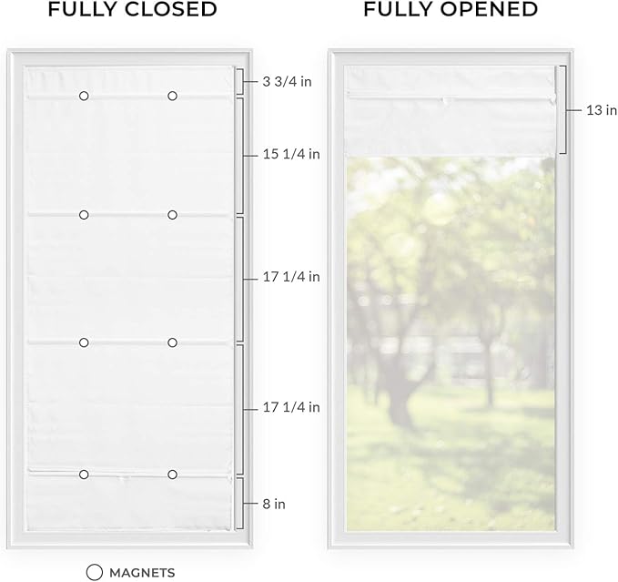 CHICOLOGY Roman Shades for Windows, Window Shades for Home, Roman Shades, Window Treatments, Room Darkening Shades, Roman Window Shades, 39" W X 64" H, Runway White (Light Filtering)