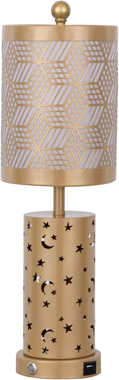 Warm White Butterfly Night Light - Table Lamp with Rotating Projection, Portable Bedside Light for Bedroom, Coffee Shop, Gifts for Women, Mom, Birthday (Gold Lamp1)