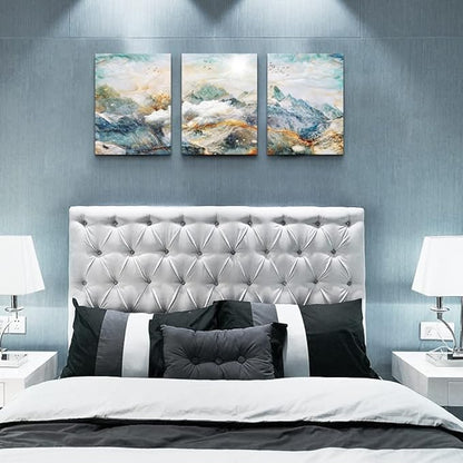 DZRWUBHS Abstract Wall Art For Living Room Bedroom Wall Decor Abstract Mountain Landscape Painting Canvas Art Prints Room Decor Pictures Artwork Office Wall Decorations Farmhouse Home Decor 3 Piece