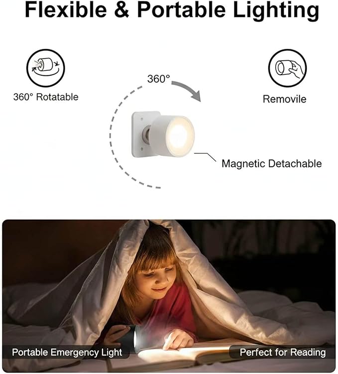 Wall Mounted Light for Cozy Home Décor with Warm Ambient Glow, Modern Accent Lighting for Bedroom Ambiance, Soft Decorative Light for Holiday Gift & Living Space Styling (White)