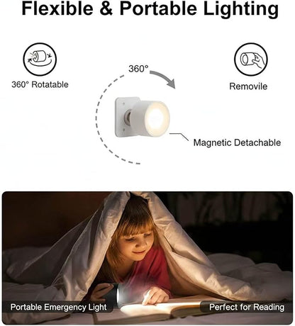 Wall Mounted Light for Cozy Home Décor with Warm Ambient Glow, Modern Accent Lighting for Bedroom Ambiance, Soft Decorative Light for Holiday Gift & Living Space Styling (White)