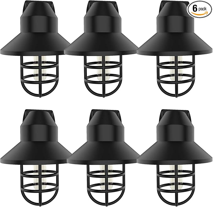 Night Lights Plug into Wall: ETL Night Lights 6 Pack with Dusk to Dawn - Vintage Rustick Farmhouse Night Light 2700K for Kitchen, Hallway, Bedroom, Bathroom Decor