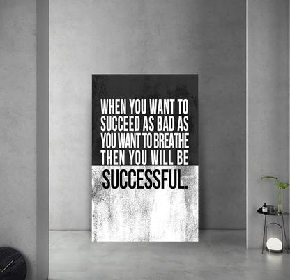 Motivational Canvas Office Wall Art Entrepreneur Quotes Artwork Inspirational Positive Inspiring Art Print HD Print Teamwork Office Wall Decor for Gym Library Framed Ready to Hang-28 Wx44 H