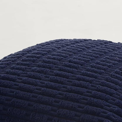 Fancy Homi 4 Packs Decorative Throw Pillow Covers for Living Room Couch Bed, Modern Farmhouse Boho Home Décor Accent Cushion Case, 18" x 18", Navy Blue