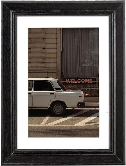 5x7 Picture Frame Black, Display 5x7 without Mat or 4x6 with Mat, Wall Gallery Photo Frames
