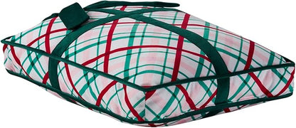 Hallmark - Decorative Throw Pillow for Couch or Bed, Holiday Home Décor, 12.5" x 13", (Gift Plaid, Multi)