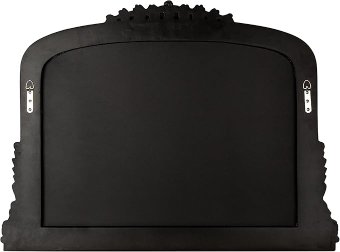 SHYFOY Antique Black-Gold Mirrors for Wall Decor Baroque Scalloped Top, Vintage Wall Mirror Decorative Mirrors for Living Room Entryway Bathroom Powder Room, 23"X36" Wide Version
