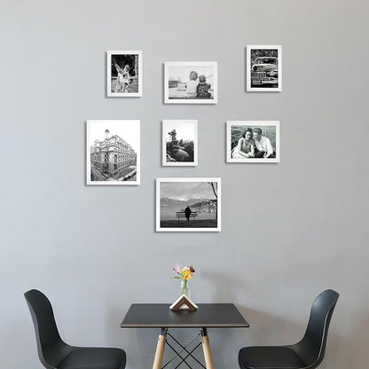 4x6 Picture Frames White Set of 12 for Wall Gallery Collage Photo Frames or Tabletop Display