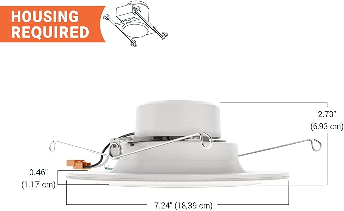 HALO 5/6 in Smart Wi-Fi Recessed LED Lights 4-Pack, Dual Zone, Dimmable, Full Color, SpaceSense Motion Detection Retrofit Can Lights Connected by WiZ Pro - RLWZDZT56-4PK