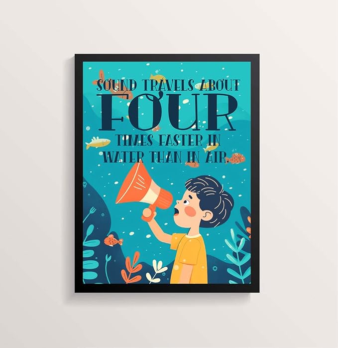 ajdvart 3 Funny Science Posters for Classroom/Home – STEM Teacher Wall Art & Bulletin Board Decorations for Elementary, Middle & High School Classrooms, Unframed Canvas 12"x16"