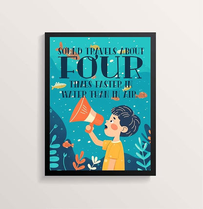 ajdvart 3 Funny Science Posters for Classroom/Home – STEM Teacher Wall Art & Bulletin Board Decorations for Elementary, Middle & High School Classrooms, Unframed Canvas 12"x16"