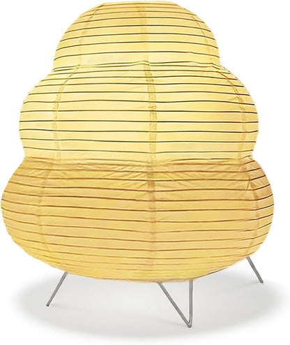 YY YEARCHY Table Lamp Paper Lamp Standing Lamps with Rice Paper Shade for Bedroom Livingroom(Cloud Type)