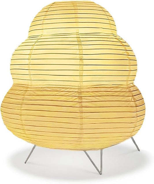 YY YEARCHY Table Lamp Paper Lamp Standing Lamps with Rice Paper Shade for Bedroom Livingroom(Cloud Type)