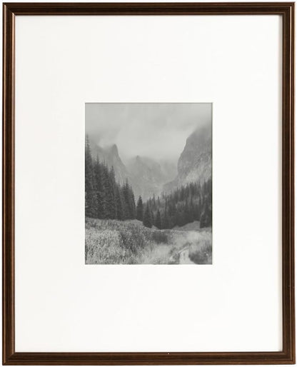 Kate and Laurel Adlynn Rectangle Picture Frame Set of 3; 16 x 20 matted to 8 x 10; Bronze; Vintage Three-Piece Frame Set for Gallery Wall Frame Set in Living Room Wall Decor