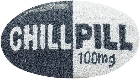 Peking Handicraft 30HRS1964FC16OB Chill Pill 9"x16" Pillow Gray