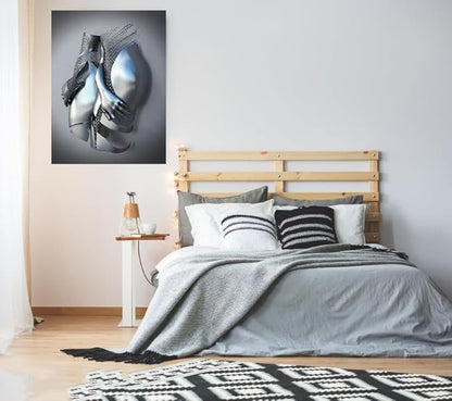 3D Wall Art Decor Artwork Figure Statue Modern Art Canvas Painting,Large Wall Art for Bathroom Bedroom Decoration