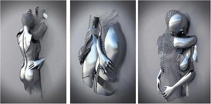3D Wall Art Decor Artwork Figure Statue Modern Art Canvas Painting,Large Wall Art for Bathroom Bedroom Decoration