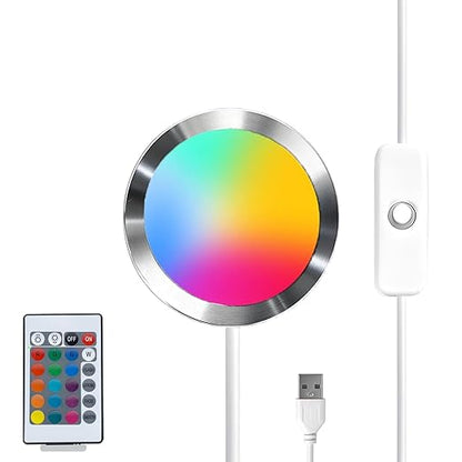 1PCS Remote Control RGB Light LED Lamp Kit 001,Power Failure Memory Function for Bambu Lab Multicolor Makerworld for Anycubic Makeronline 3D Printer Light DIY Hardware Model Parts USB
