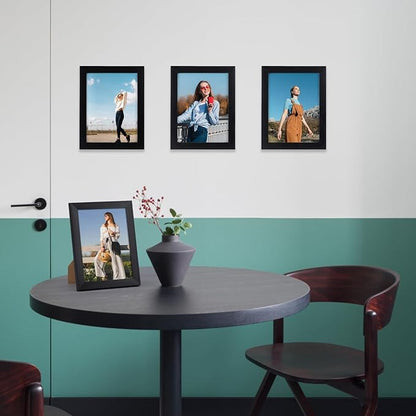 Giftgarden 6x8 Picture Frame Black 6 x 8 Photo Frames Bulk for Wall or Tabletop Display, 12 Pack