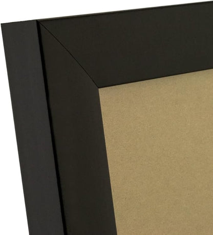 Craig Frames 1WB3BK Picture Frame 7-Piece Wall Set, Black Frames, White Display Mats