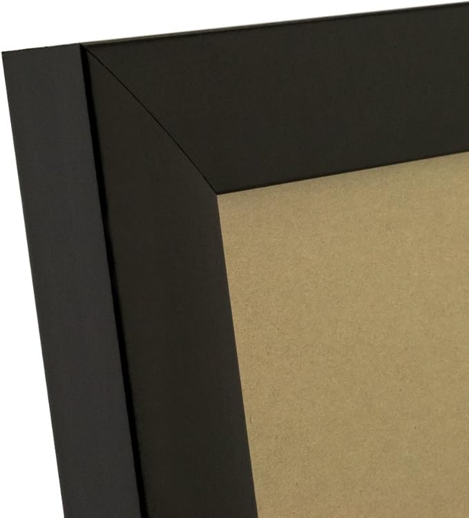 Craig Frames Gallery Wall Frame Set, (4) 11x14 Frames with Mat for 8x10, (3) 8x10 Frames with Mat for 5x7, Black Picture Frame with White Matting for Modern Wall Decor
