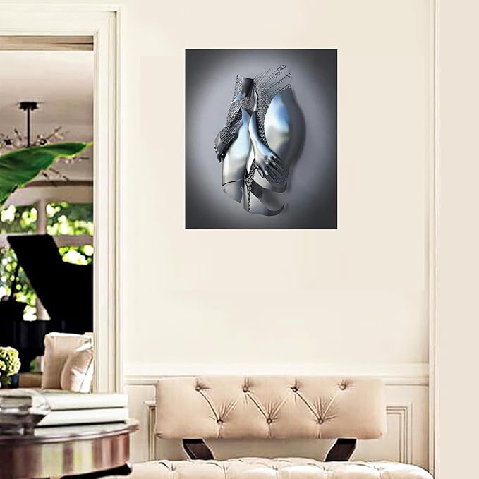 3D Wall Art Decor Artwork Figure Statue Modern Art Canvas Painting,Large Wall Art for Bathroom Bedroom Decoration