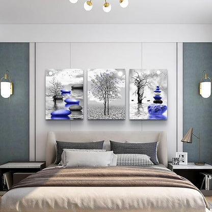 TTHYUEWS Large Wall Art - Modern Decor for Living Room, Bedroom & Office - Abstract Black & White Canvas Prints (3 Piece Set)