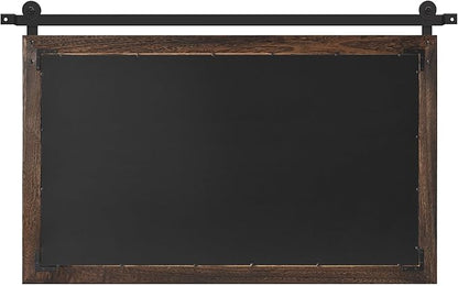 COGOOD Bathroom Mirrors for Over Sink - 41 x 26 Farmhouse Barn Door Wall Mirror for Bathroom, Living Room, Entryway Wall Decor Black Brown