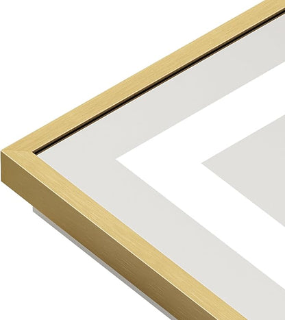 72x32 Inch LED Bathroom Mirror with Gold Frame, Backlit & Front Lit, Lighted Wall Mirrors for Bathroom Vanity, Touch Screen Dimmable, Anti-Fog, Memory Function, HD Tempered Glass, Shatter-Proof