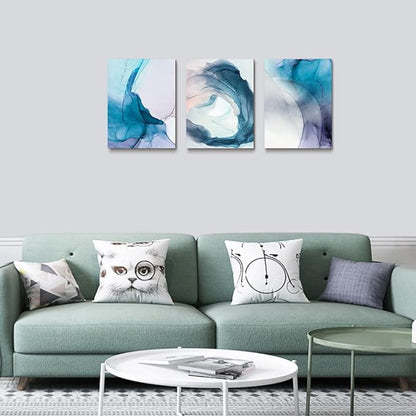 AHUASJART Canvas Wall Art For Living Room Family Wall Decor For Bedroom Modern Wall Decorations For Office Abstract Ink Wall Paintings Canvas Art Elk Decor Pictures Artwork Posters Home Decoration