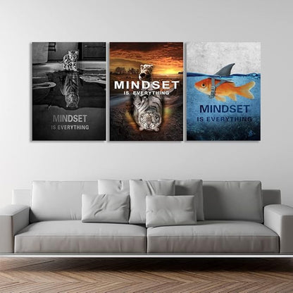 Success Wall Painting Inspirational Wall Art Office Wall Decor Motivational Wall Art Canvas Black Poster Positive Inspirational Framed Artwork Prints Picture for Living Room Office [72''W x 36''H]