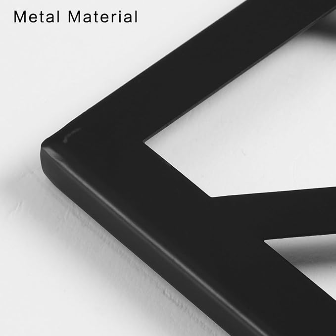 AMAATE Black Metal Wall Art, 3 Pieces Minimalist Geometric Wall Decor, Modern Abstract Line Art Sculpture for Living Room Bedroom Office, Boho Home Decor with Mountain, Sunset, Plant Design 14.6" X 22.5" in